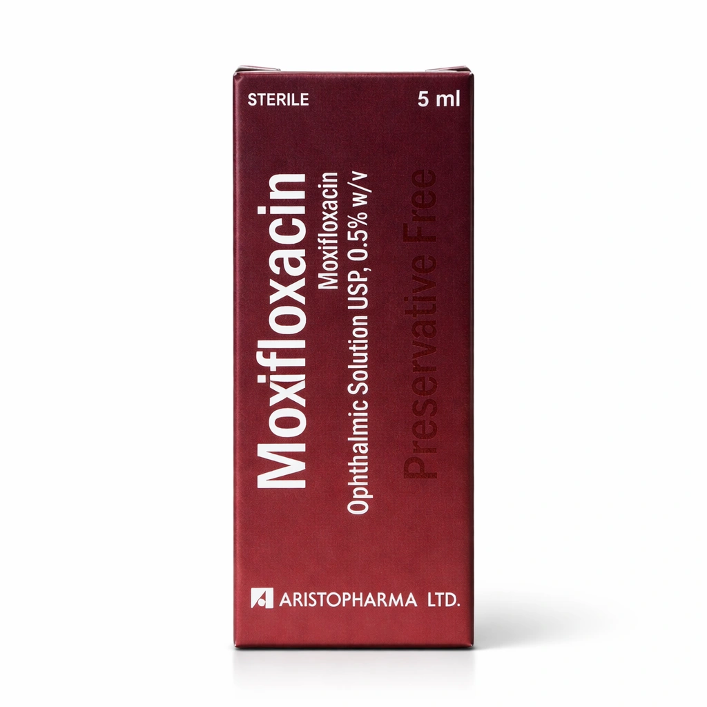 Moxifloxacin Ophthalmic Solution 0.5% w/v Eye Drops 5 ml