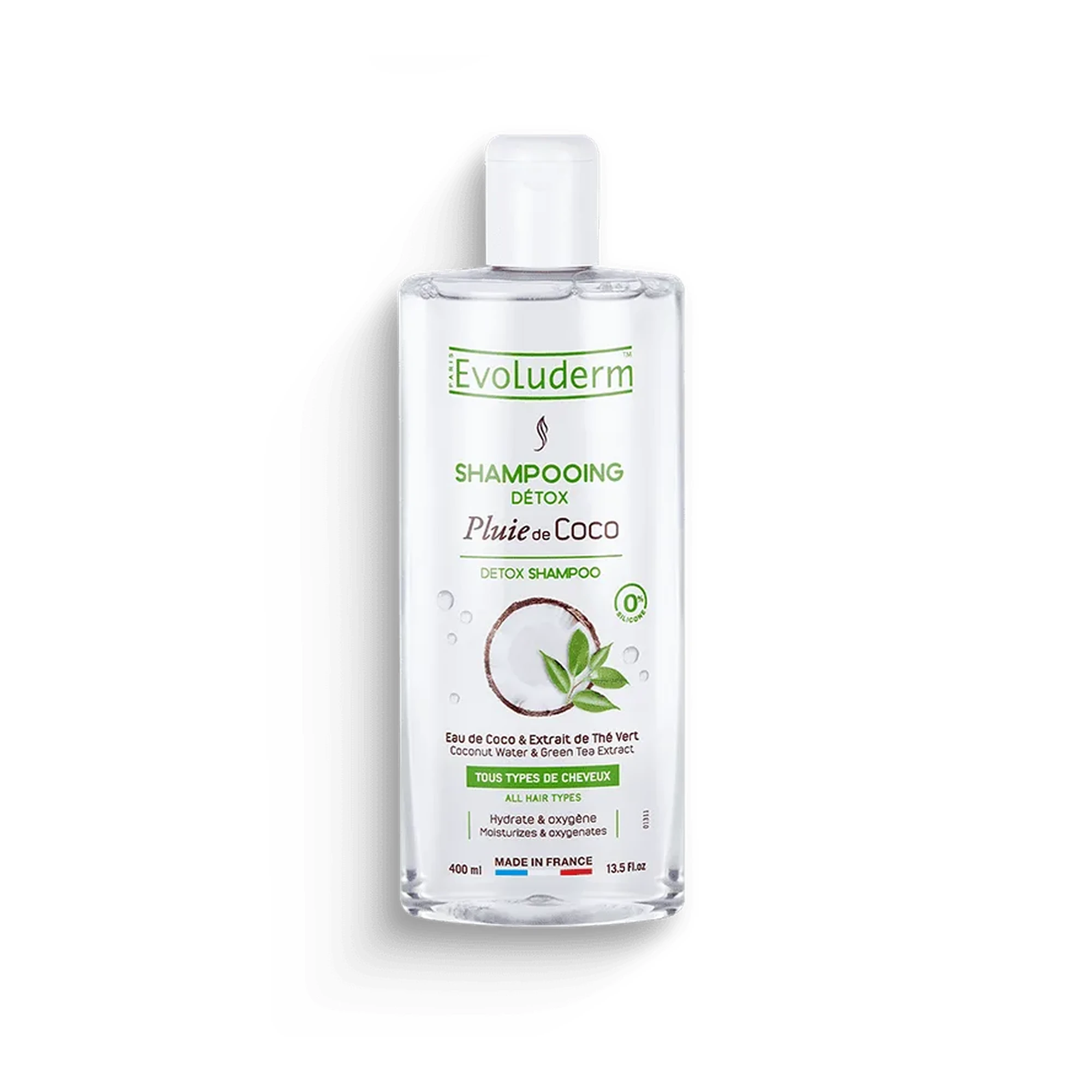 Evoluderm Detox Shampoo Pluie de Coco 400 ml (13.5 fl oz)