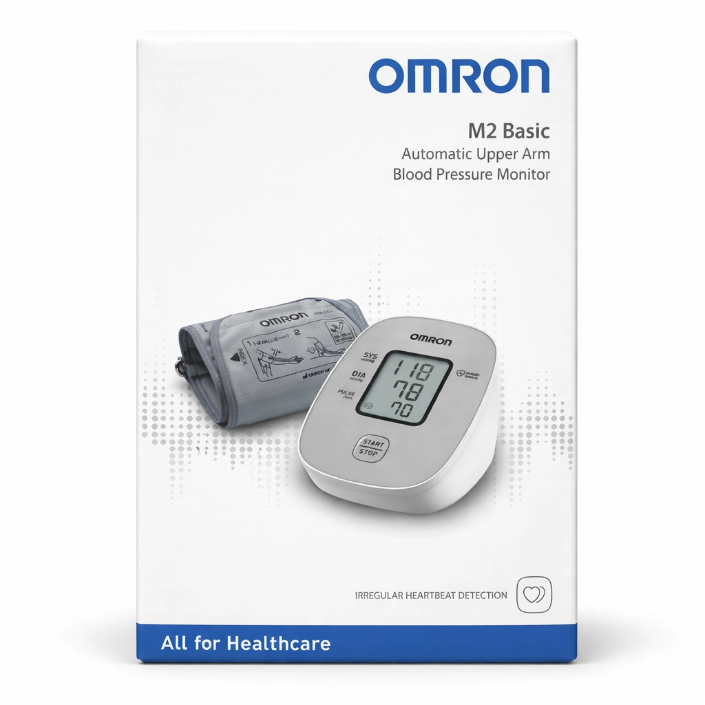 OMRON M2 Basic Automatic Upper Arm Blood Pressure Monitor HEM-7121J-E