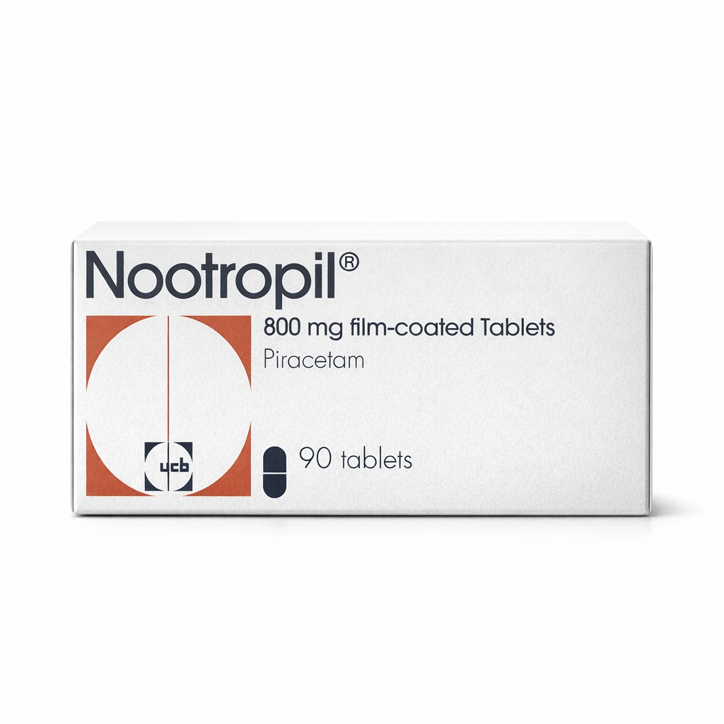 Nootropil 800 mg Film-Coated Tablets x 90 tablets
