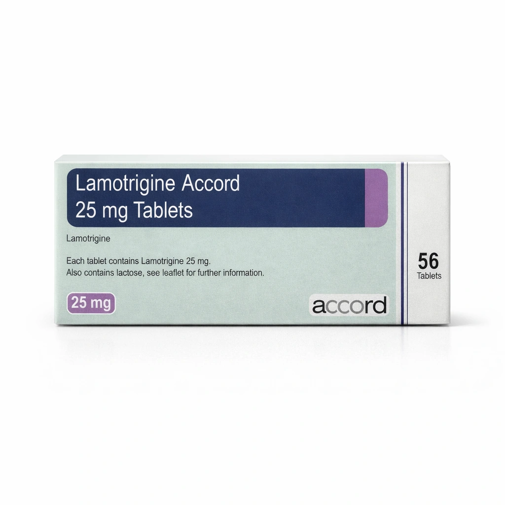 Lamotrigine Accord 25 mg tablets x 56 tablets