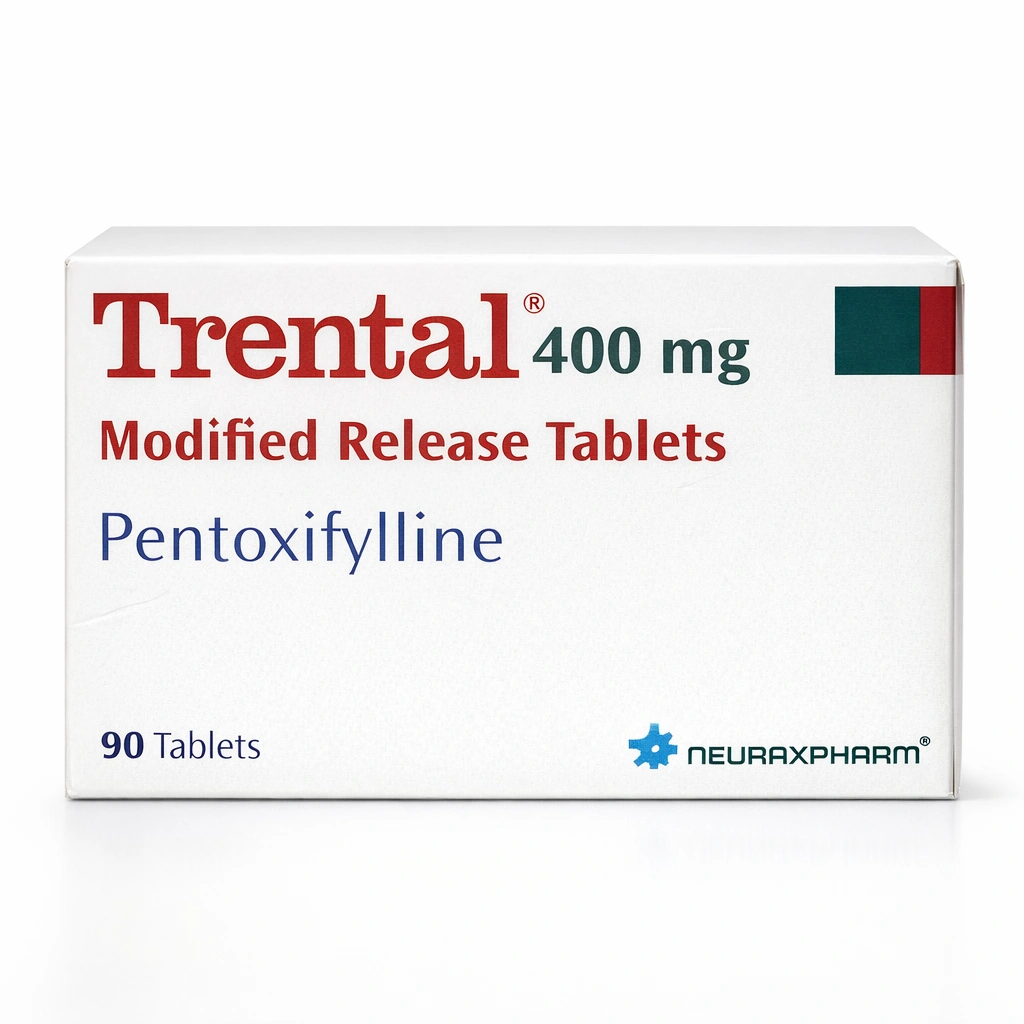 Trental 400 mg Modified Release Tablets x 90 tablets
