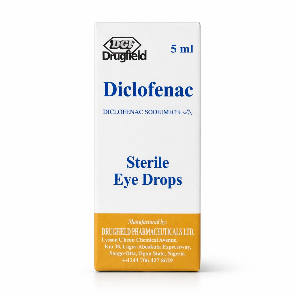 Drugfield Diclofenac Sodium 0.1% w/v Sterile Eye Drops 5 ml