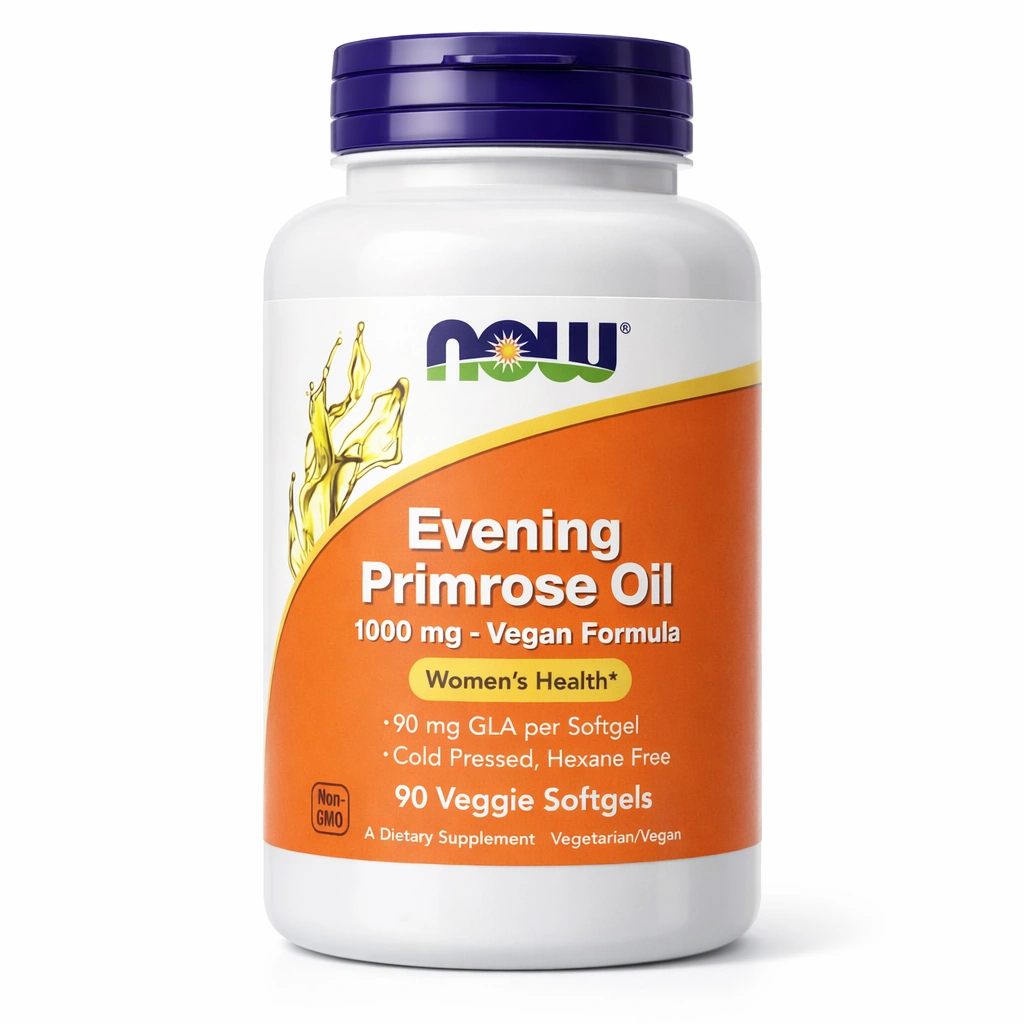 NOW Evening Primrose Oil 1000 mg Vegan Formula x 90 veggie softgels