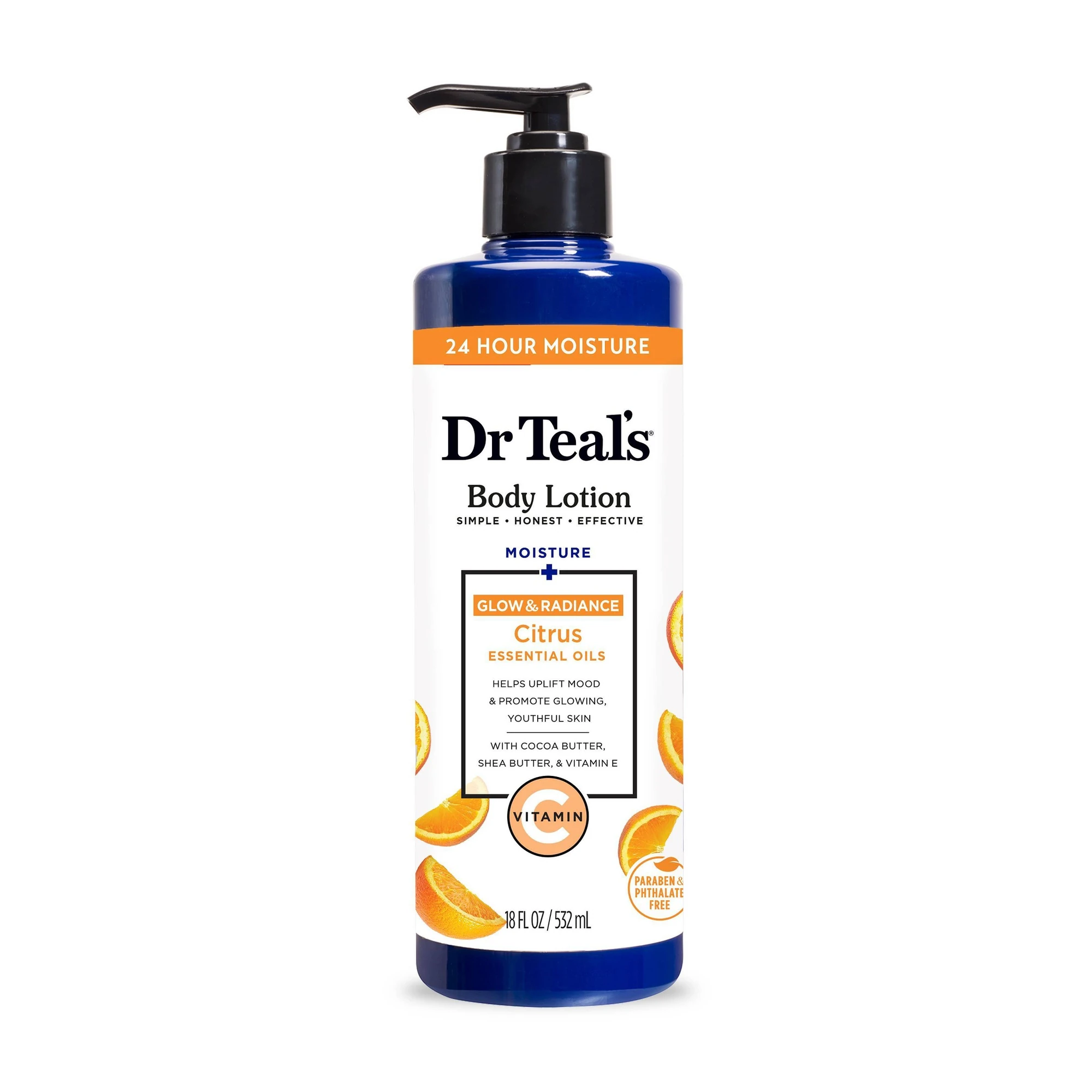 Dr Teal's Radiant Vitamin C Body Lotion (Citrus, Cocoa & Shea) 532 ml (18 fl oz)