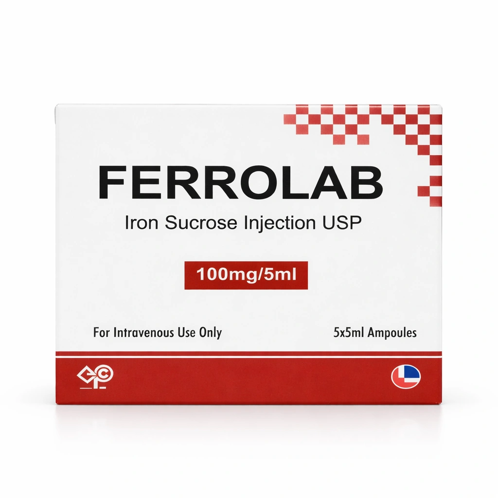 FERROLAB Iron Sucrose Injection USP 100 mg/5 ml x 5 ampoules