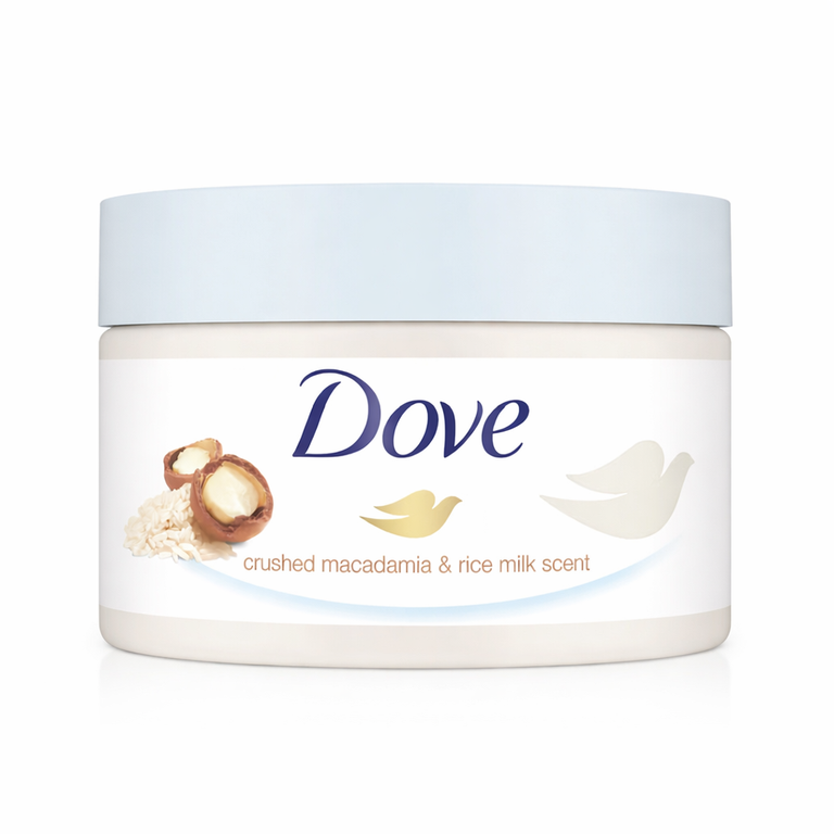 Dove Crushed Macadamia & Rice Milk Body Scrub 225 ml