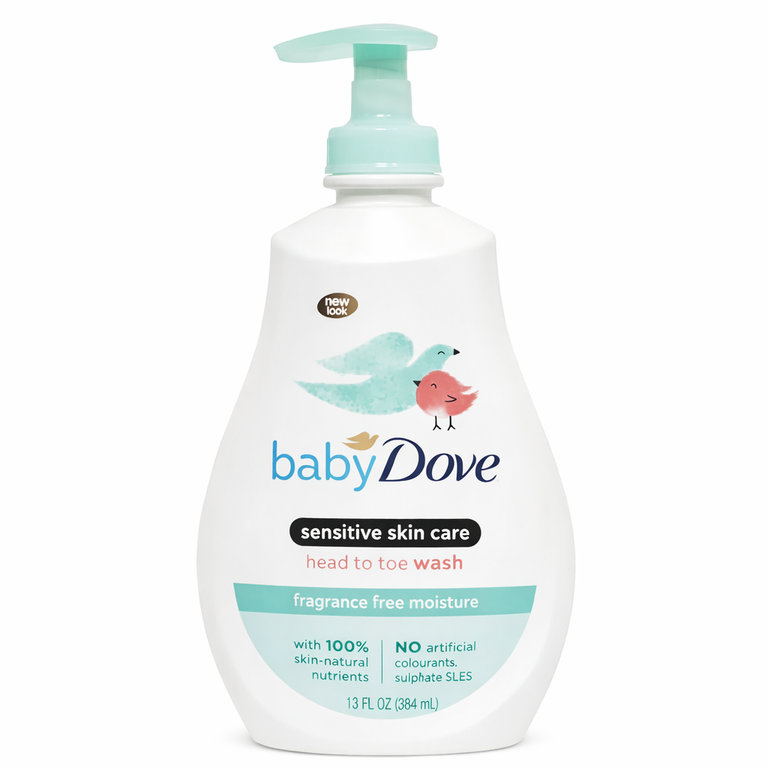 Baby Dove Head to Toe Wash Sensitive Moisture (Fragrance Free) 400 ml