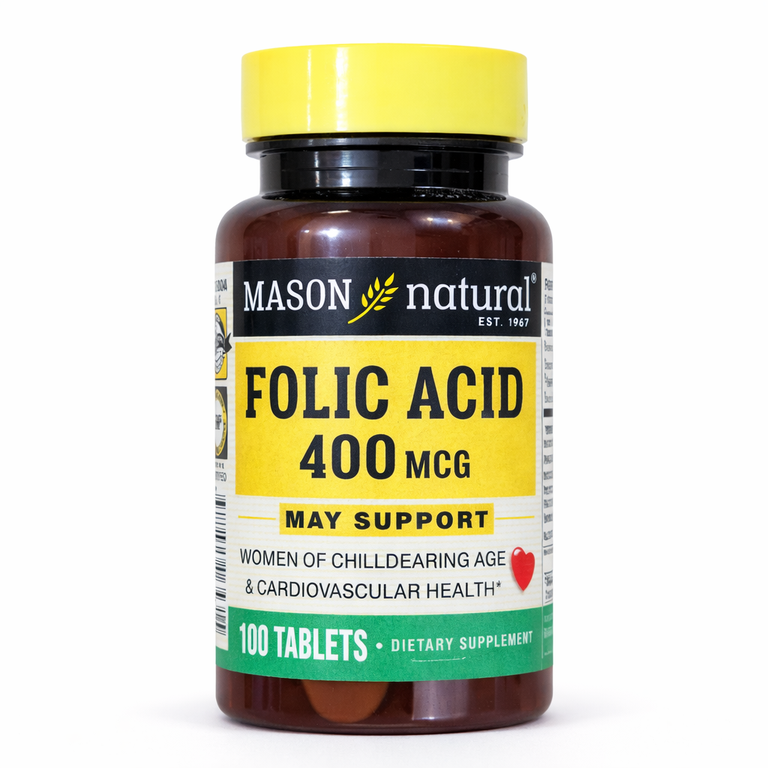 Mason Natural Folic Acid x 100 tablets