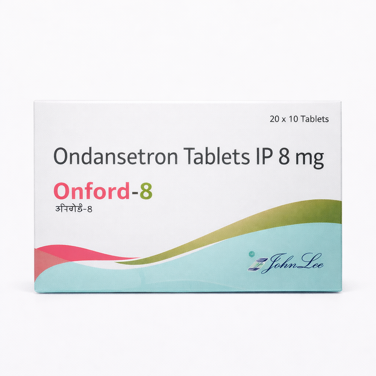 Johnlee Ondansetron Tablets IP 8 mg x 10 Tablets