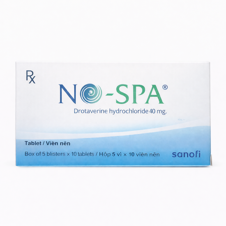 No-Spa Antispasmodic Tablets (Drotaverine) 40 mg x 10 Tablets