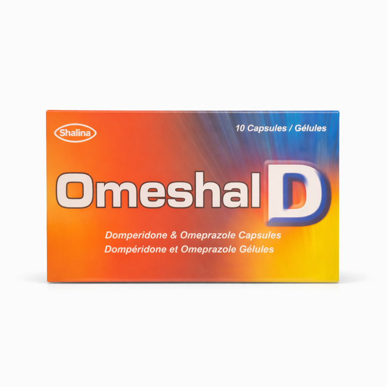 Shalina Omeshal-D Capsules (Omeprazole 20mg + Domperidone 10mg) x 10 Capsules