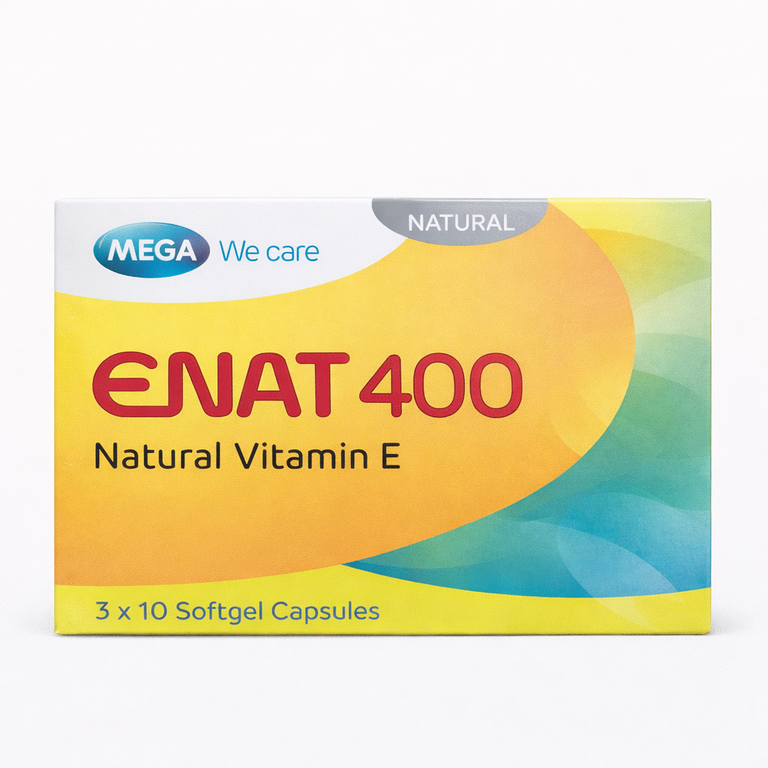 ENAT 400 Natural Vitamin E Softgel Capsules x 30 capsules