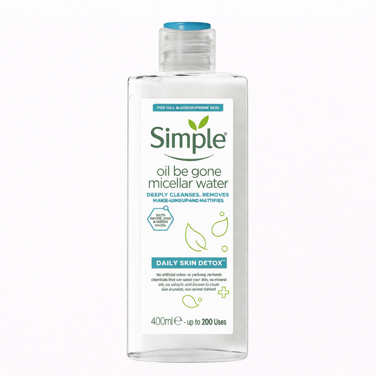 Simple Oil Be Gone Micellar Water 400 ml (13.5 fl oz)