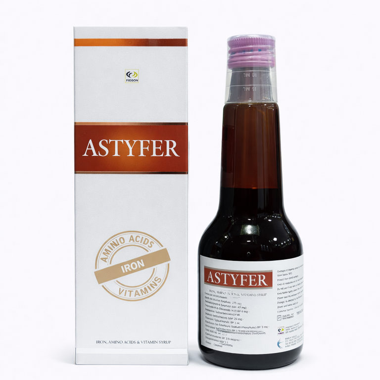 Astyfer Syrup (Iron + Folic Acid + Vitamin B12) 200 ml