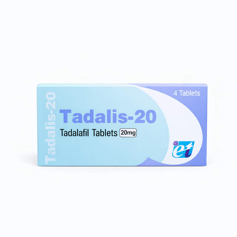 Tadalis Tadalafil Tablets 20 mg x 4 Tablets